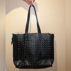 Black and Beige Tote